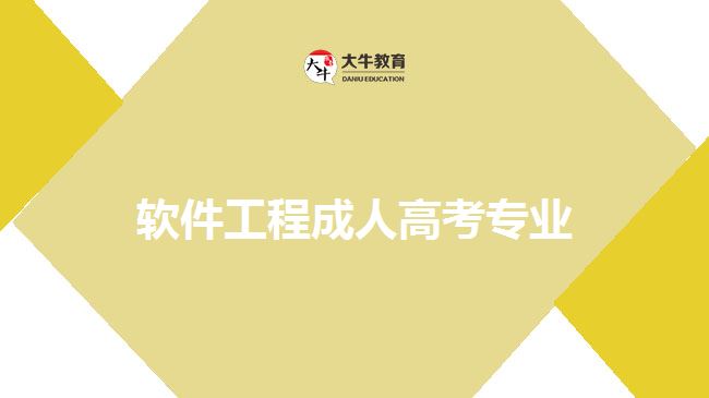 软件工程成人高考专业