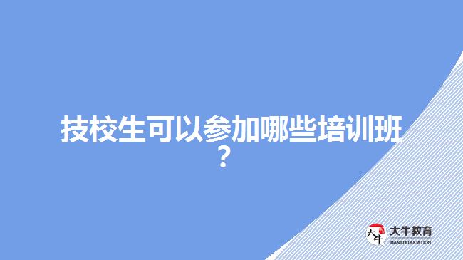 技校生可以参加哪些培训班？