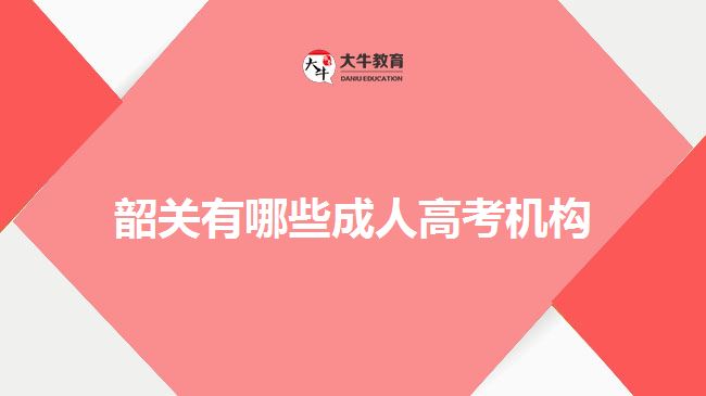 韶关有哪些成人高考机构