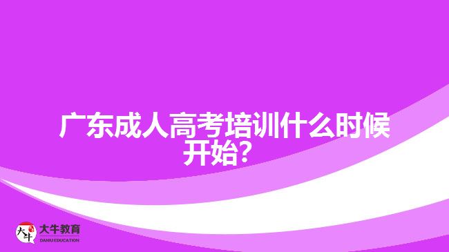 广东成人高考培训