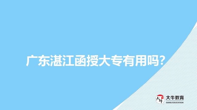 广东湛江函授大专作用