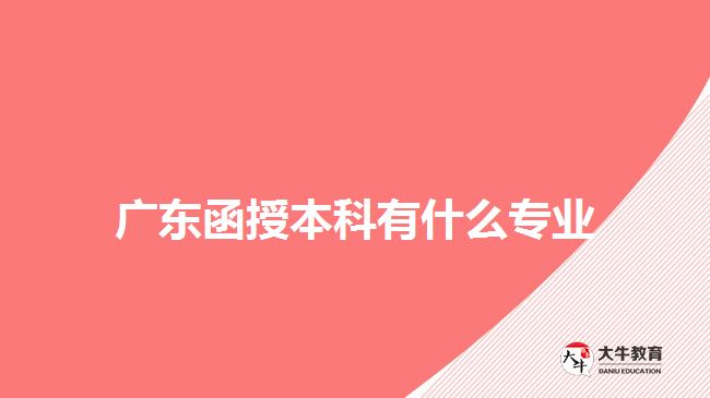 广东函授本科有什么专业
