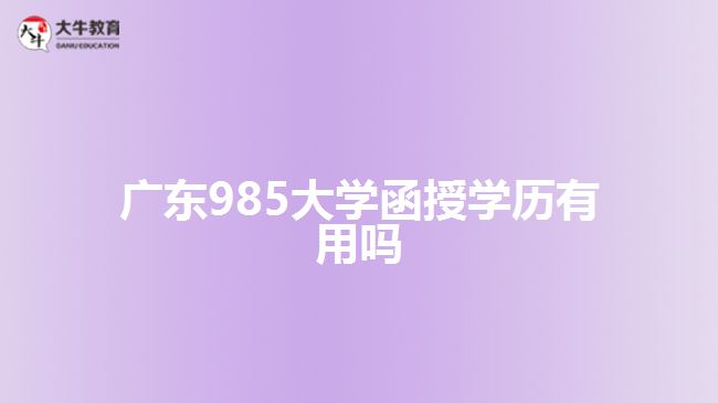 985大学函授学历有用吗