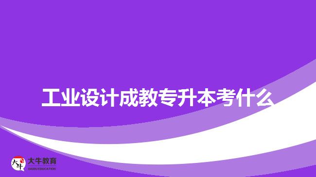 工业设计成教专升本考什么