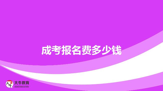 成考报名费