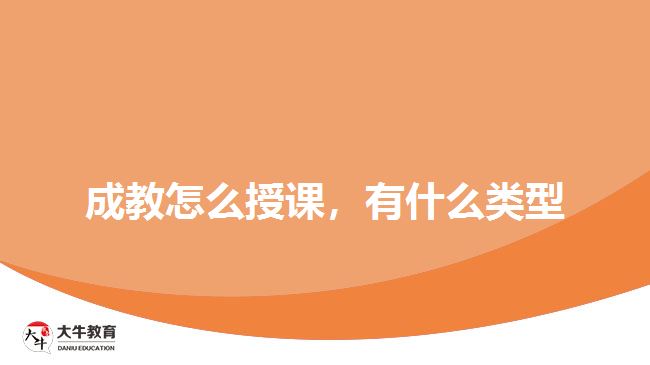 成教怎么授课，有什么类型