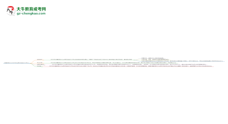 华南师范大学2025年成考汉语言文学专业报考条件是什么