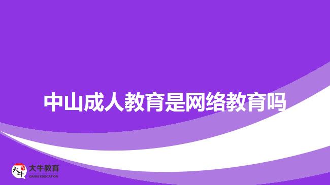 中山成人教育是网络教育吗
