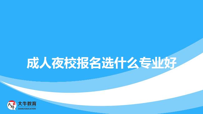 成人夜校报名选什么专业好