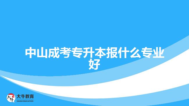 中山成考专升本报什么专业好