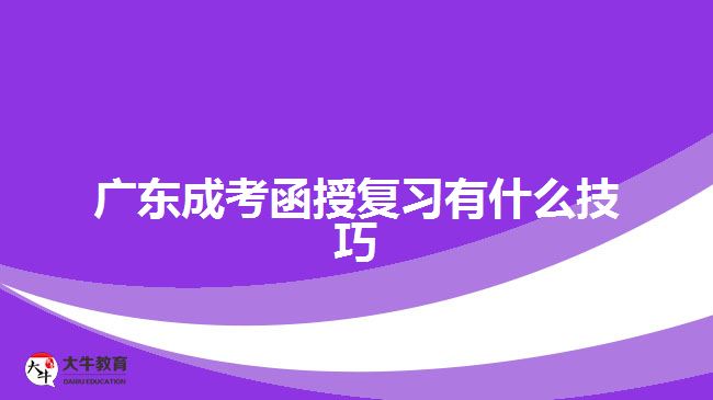 广东成考函授复习有什么技巧