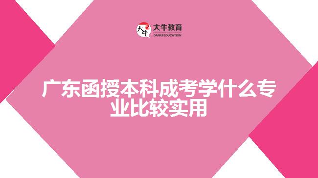 广东函授本科成考学什么专业比较实用