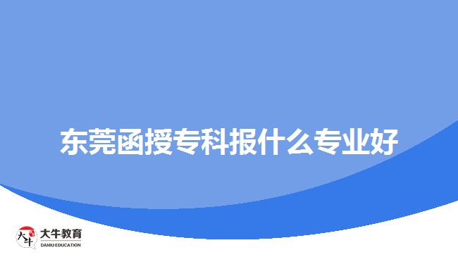 东莞函授专科报什么专业好