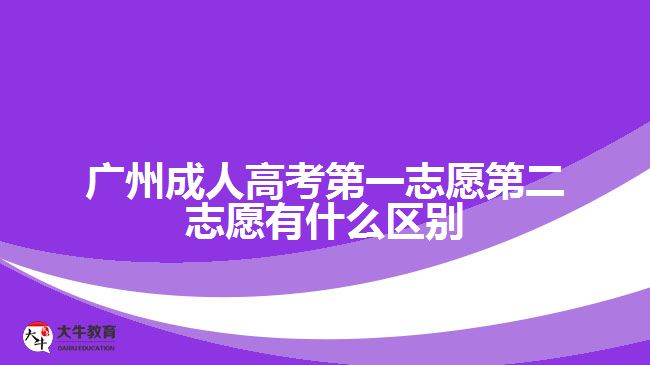 广州成人高考第一志愿第二志愿