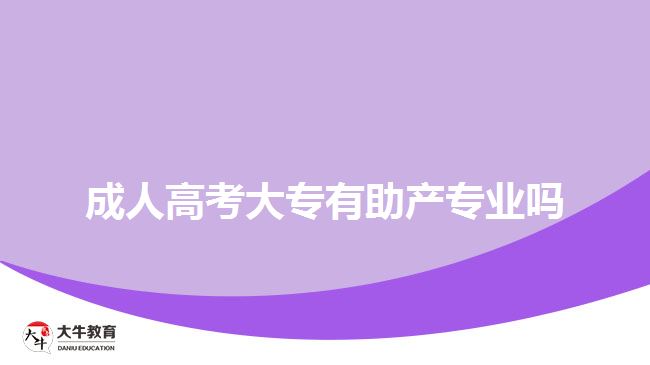 成人高考大专有助产专业吗