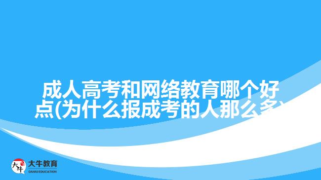 成人高考和网络教育哪个好点