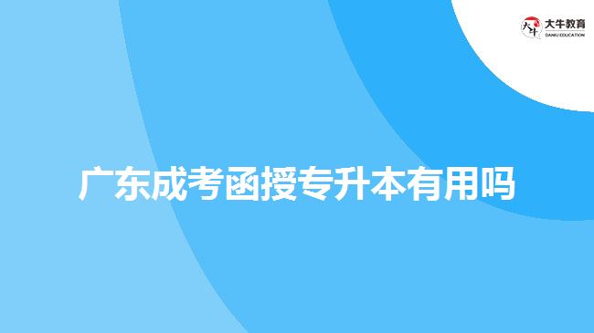 广东成考函授专升本有用吗