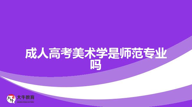 成人高考美术学是师范专业吗