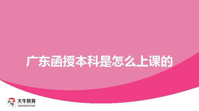 广东函授本科是怎么上课的