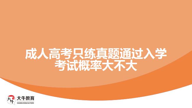 成人高考只练试题通过入学考试