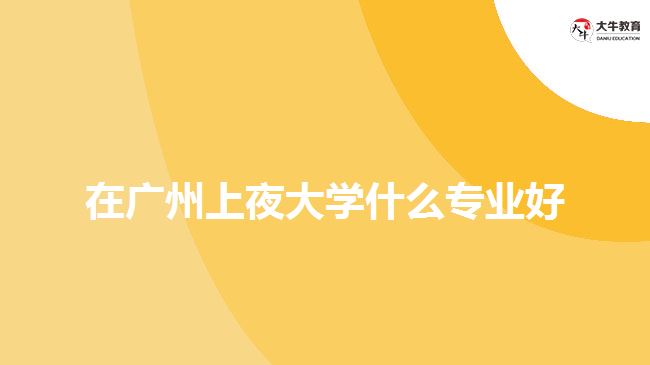 在广州上夜大学什么专业好