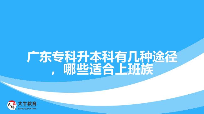 专升本有几种途径，哪些适合上班族