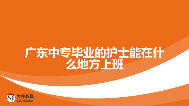 广东中专毕业的护士能在什么地方上班
