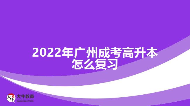 2022年广州成考高升本怎么复习