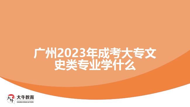 2023年成考大专文史类专业学什么