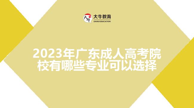 成人高考院校有哪些专业可以选择