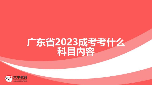 广东省2023成考考什么科目内容
