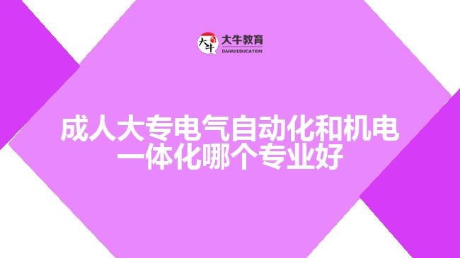 成人大专电气自动化和机电一体化