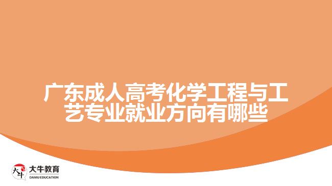 广东成人高考化学工程与工艺专业就业方向有哪些