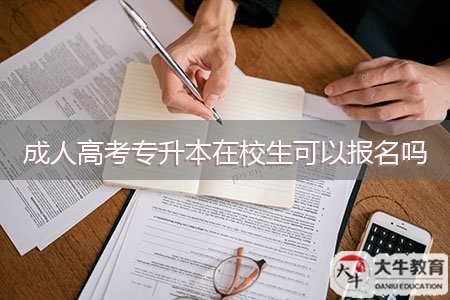 成人高考专升本在校生可以报名吗