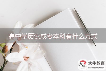 高中学历读成考本科有什么方式