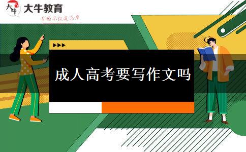 成人高考要写作文吗
