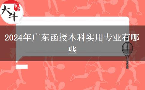 2024年广东函授本科实用专业有哪些