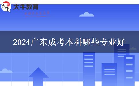2024广东成考本科哪些专业好