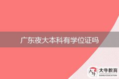 广东夜大本科有学位证吗
