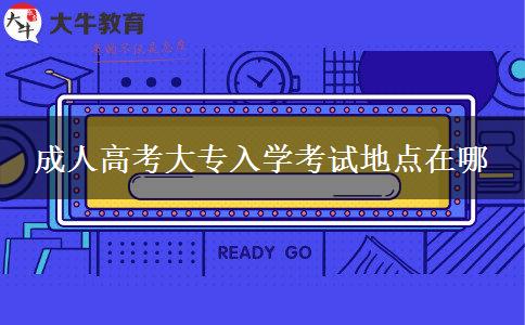 成人高考大专入学考试地点在哪