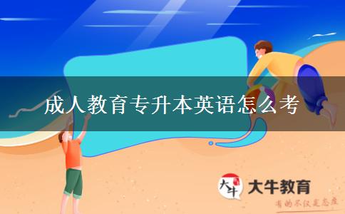 成人教育专升本英语怎么考