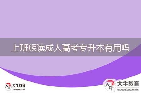 上班族读成人高考专升本有用吗