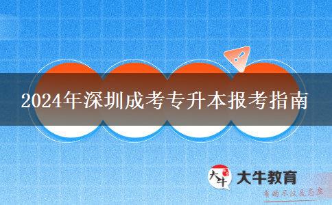 2024年深圳有哪些学校招成考专升本的？