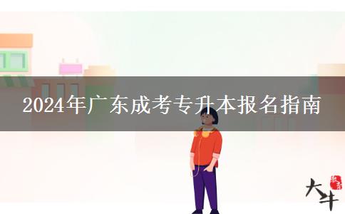 广东省2024年成考专升本在哪里报名？