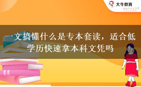 一文搞懂什么是专本套读，适合低学历快速拿本科文凭吗