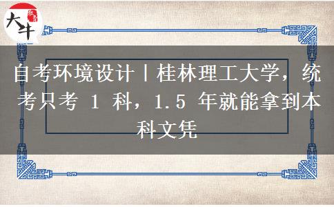 自考环境设计｜桂林理工大学，统考只考。</div>
                    <div id=